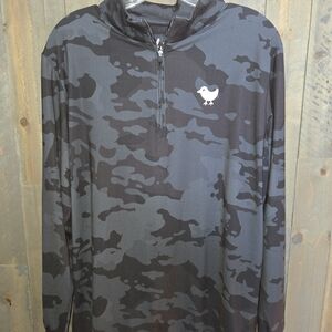 Bad Birdie Black and Gray Camo Pullover